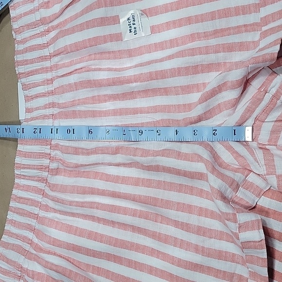 Old Navy Size 2X High Rise Striped Linen Blend Shorts, NEW with Tag - Picture 7 of 13